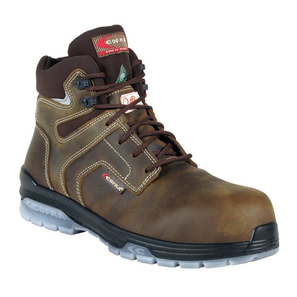 New Mens Cofra POP Brown safety boot
